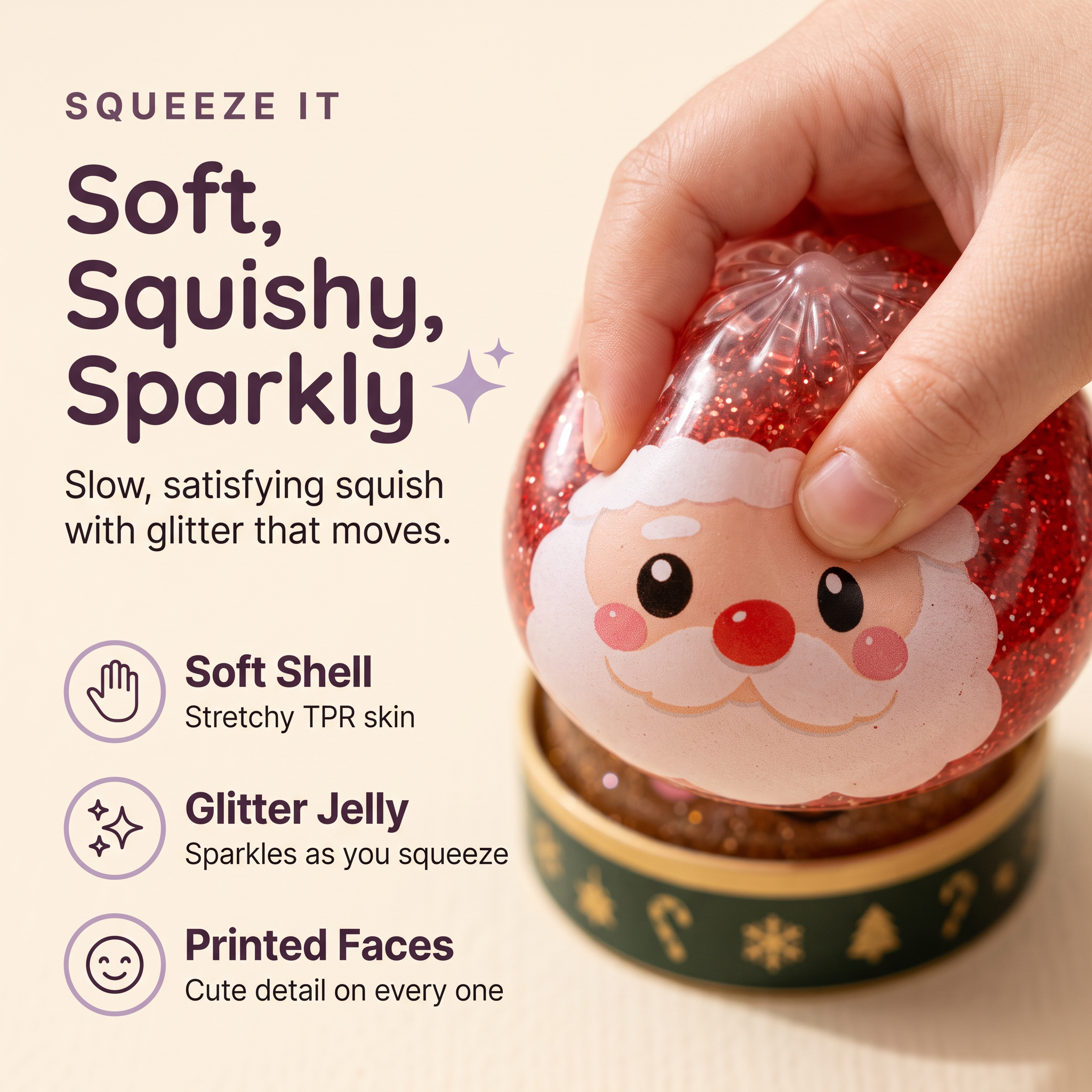 Squishlo™ Christmas Squishy Dumplings - Set of 6